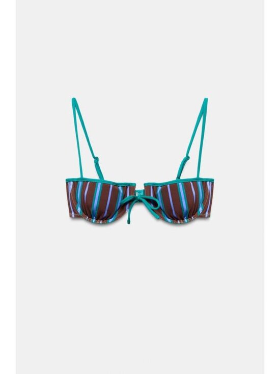 Zara Other - ZARA STRIPED UNDERWIRE BIKINI TOP
